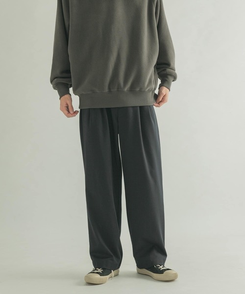 FORK&SPOON（フォークアンドスプーン）の「FORK&SPOON　TRタックパンツ（その他パンツ・メンズ・ネイビー/チャコールグレー・4/5）」の10枚目の写真