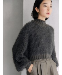 back open shaggy knit