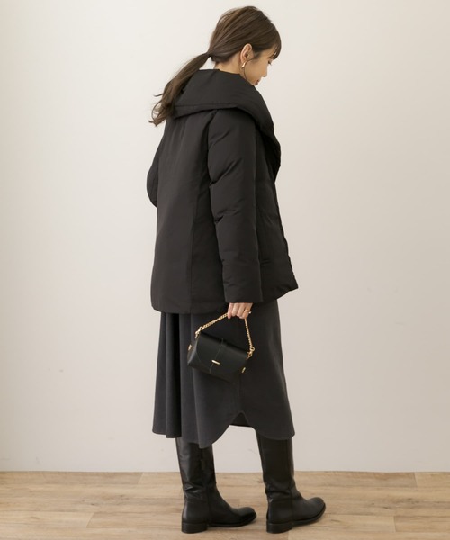 URBAN RESEARCH Sonny Label（アーバンリサーチサニーレーベル）の「コーデュロイギャザーシャツワンピース（ワンピース・レディース・チャコールグレー/オフホワイト/ベージュ系その他・FREE）」の7枚目の写真