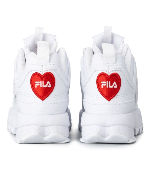 FILA（フィラ）の「FILA/フィラ キッズ スニーカー ディスラプター2 PS ハート KFW22119-125（スニーカー・キッズ・ホワイト×レッド・20.0cm/19.0cm/18.0cm/21.0cm）」の9枚目の写真