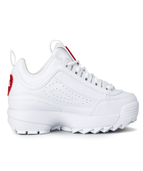 FILA（フィラ）の「FILA/フィラ キッズ スニーカー ディスラプター2 PS ハート KFW22119-125（スニーカー・キッズ・ホワイト×レッド・20.0cm/19.0cm/18.0cm/21.0cm）」の8枚目の写真