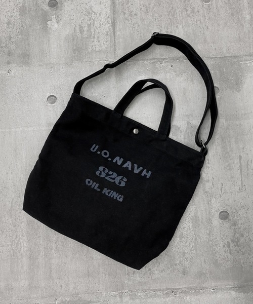LVEU.(ラブユ.)の「2way canvas logo tote bag/ メッセージ2wayショルダートートバッグ(トートバッグ・レディース・ブラック・FREE)」の8枚目の写真