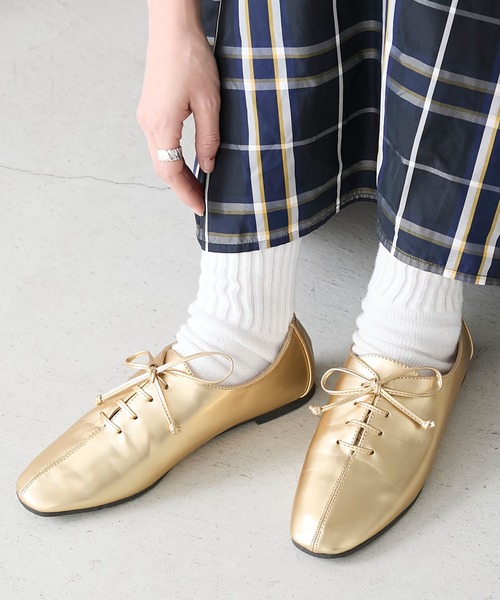 BONLECILL（ボンルシール）の「レースアップ ジャズシューズ（ドレスシューズ・レディース・ホワイト/レッド/ブラック/ゴールド/シルバー・S/M/L）」の11枚目の写真