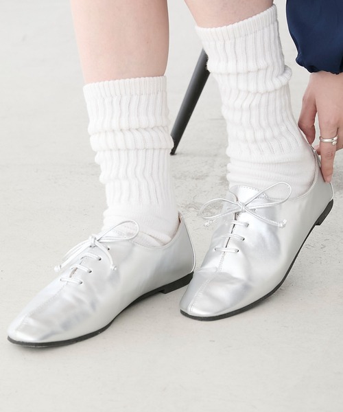 BONLECILL（ボンルシール）の「レースアップ ジャズシューズ（ドレスシューズ・レディース・ホワイト/レッド/ブラック/ゴールド/シルバー・S/M/L）」の6枚目の写真