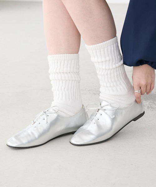 BONLECILL（ボンルシール）の「レースアップ ジャズシューズ（ドレスシューズ・レディース・ホワイト/レッド/ブラック/ゴールド/シルバー・S/M/L）」の7枚目の写真