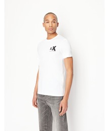 ARMANI EXCHANGE | 【A|X アルマーニ エクスチェンジ】オプティカルロゴ　半袖クルーネックTシャツ/SLIM(Tシャツ/カットソー)