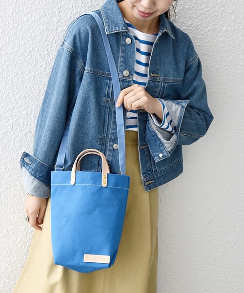 The Container Shop（ザ コンテナショップ）の「【SHIPS any別注】The Container Shop: ２WAY キャンバス ショルダーバッグ（ショルダーバッグ・レディース・イエロー/ブルー/グリーン・ONE SIZE）」の20枚目の写真