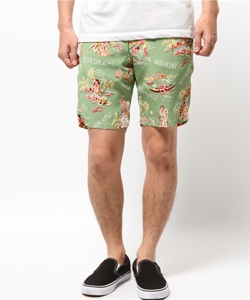 BEAMS(ビームス)の「BEAMS / ハワイアン柄 ショーツ(その他パンツ・メンズ・グリーン/ネイビー・LARGE/MEDIUM)」の15枚目の写真