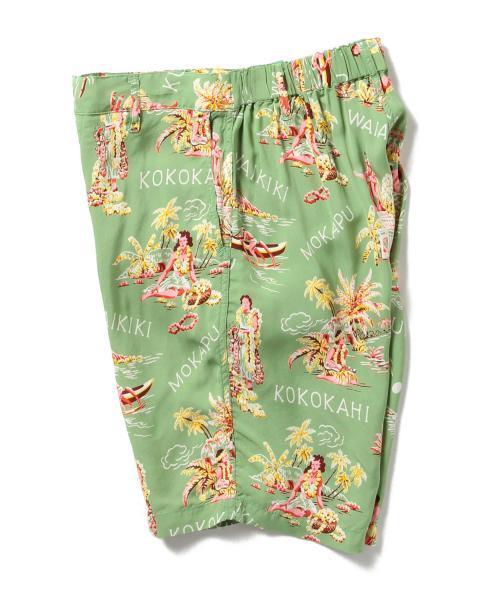 BEAMS(ビームス)の「BEAMS / ハワイアン柄 ショーツ(その他パンツ・メンズ・グリーン/ネイビー・LARGE/MEDIUM)」の9枚目の写真