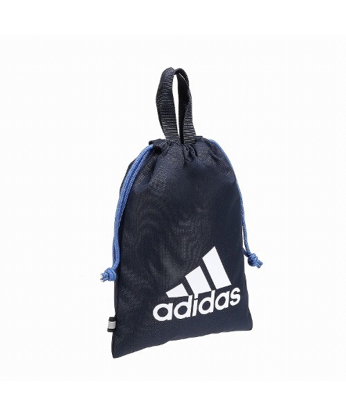 adidas（アディダス）の「adidas アディダス シューズケース 63541（トートバッグ・キッズ・ブラック/ブルー/ネイビー/ブルー系その他・FREE）」の3枚目の写真