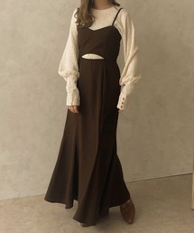 【apres jour clair】フロントカットマーメイドキャミワンピース【ZOZOTOWN限定アイテム】