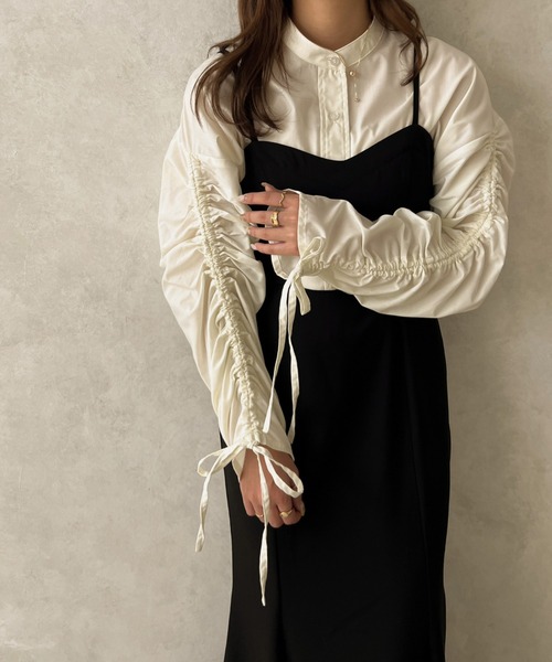 apres jour clair(アプレジュールクレア)の「【apres jour clair】フロントカットマーメイドキャミワンピース【ZOZOTOWN限定アイテム】(ワンピース・レディース・ブラック/アイボリー/ダークブラウン・フリー/X-LARGE)」の19枚目の写真