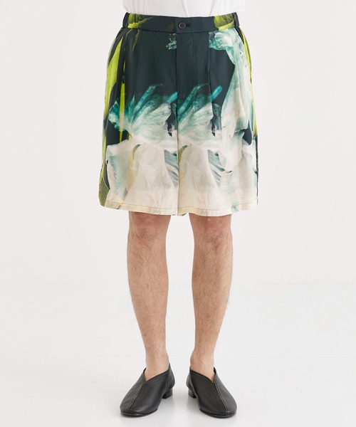 特価 TAAKK 23SS シルクショーツ 総柄 ショートパンツ TAAKK - 【ラスト1点】 SILK SHORTS / シルクショーツ 【シルク