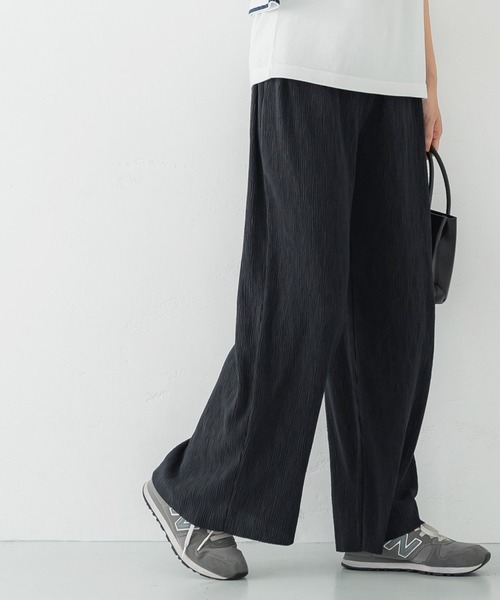coca(coca)(コカ)の「楊柳ワイドパンツ(その他パンツ・レディース・アイボリー/ブラウン/ライトブルー/ブラック・ONE SIZE)」の12枚目の写真