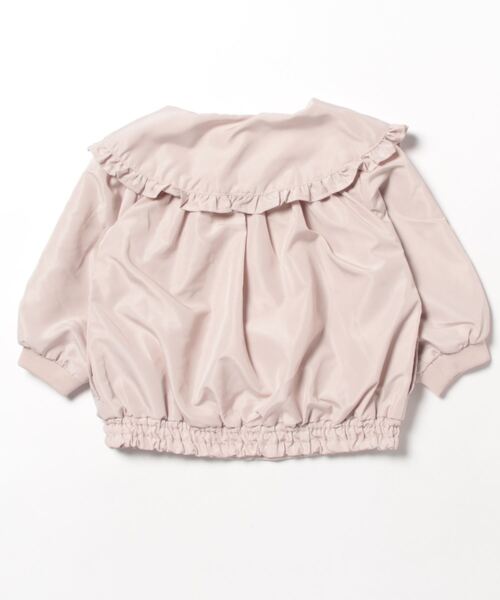 petit main(プティマイン)の「【撥水加工】ビックカラーブルゾン(ブルゾン・キッズ・ライトピンク/キナリ・110cm/120cm/80cm/90cm/100cm/130cm)」の4枚目の写真