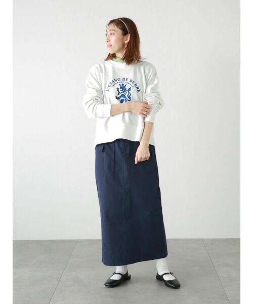 Lugnoncure（ルノンキュール）の「エンブレムプリント裏毛トップス（Tシャツ/カットソー・レディース・ラベンダー/グレー/オフホワイト・ﾌﾘ-）」の14枚目の写真