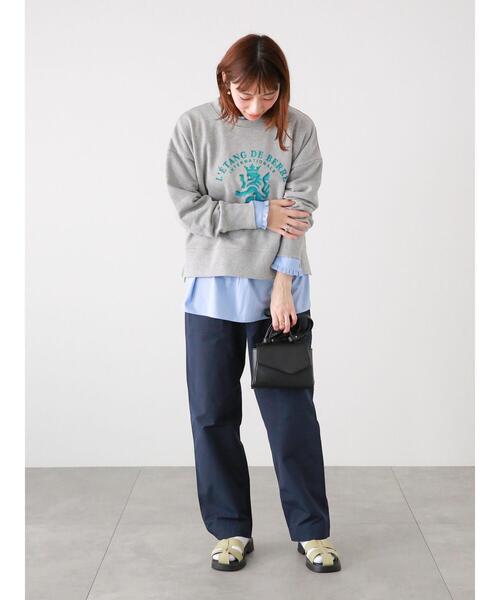 Lugnoncure（ルノンキュール）の「エンブレムプリント裏毛トップス（Tシャツ/カットソー・レディース・ラベンダー/グレー/オフホワイト・ﾌﾘ-）」の16枚目の写真