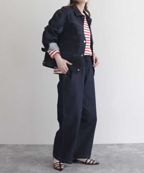 GEVACO（ゲバコ）の「【GEVACO/ゲバコ】10ozデニムイージーワイドパンツ（デニムパンツ・レディース・ブルー/ネイビー・36/38）」の2枚目の写真