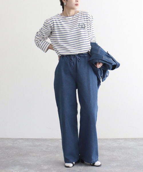 GEVACO（ゲバコ）の「【GEVACO/ゲバコ】10ozデニムイージーワイドパンツ（デニムパンツ・レディース・ブルー/ネイビー・36/38）」の4枚目の写真