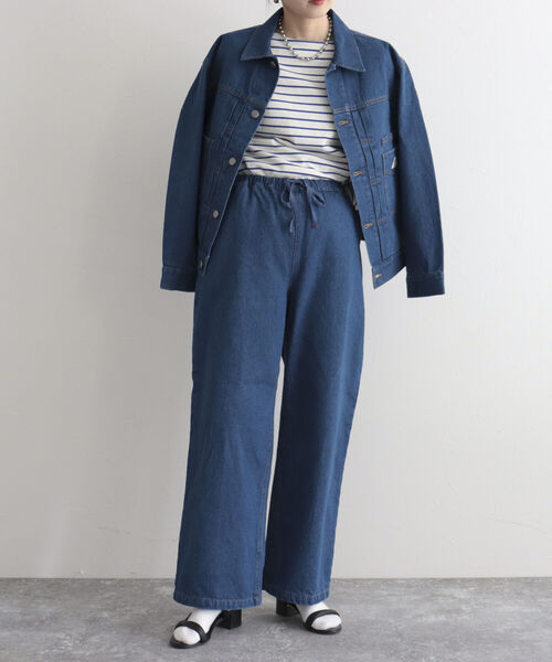 GEVACO（ゲバコ）の「【GEVACO/ゲバコ】10ozデニムイージーワイドパンツ（デニムパンツ・レディース・ブルー/ネイビー・36/38）」の6枚目の写真