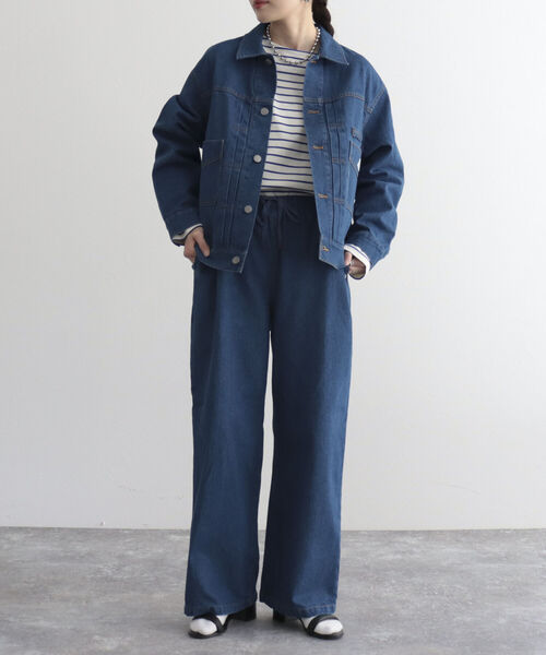 GEVACO（ゲバコ）の「【GEVACO/ゲバコ】10ozデニムイージーワイドパンツ（デニムパンツ・レディース・ブルー/ネイビー・36/38）」の8枚目の写真