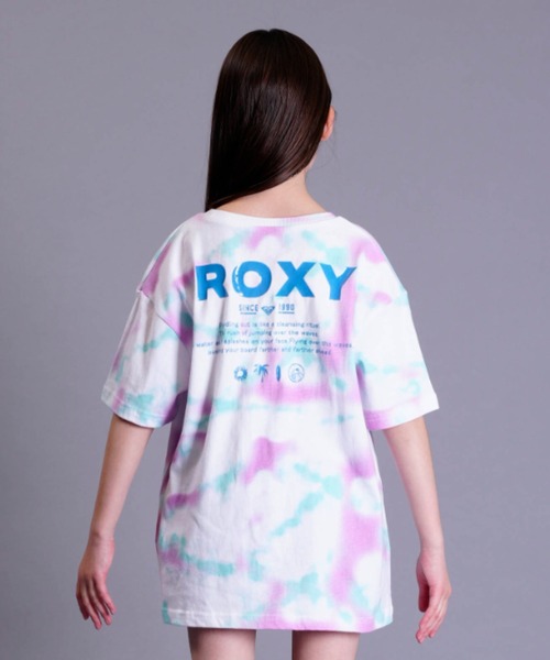 ROXY（ロキシー）の「ROXY/ロキシー MINI LIFESAVER S/S TEE Tシャツ TST231119（Tシャツ/カットソー・キッズ・ホワイト×ピンク/ホワイト×ブルー・130cm/150cm/140cm）」の2枚目の写真