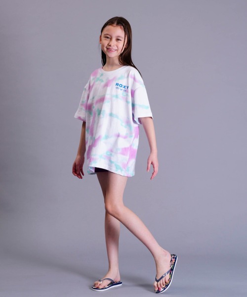 ROXY（ロキシー）の「ROXY/ロキシー MINI LIFESAVER S/S TEE Tシャツ TST231119（Tシャツ/カットソー・キッズ・ホワイト×ピンク/ホワイト×ブルー・130cm/150cm/140cm）」の6枚目の写真