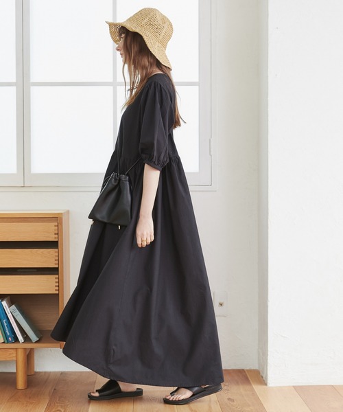 ANGIE（アンジー）の「[選べる2デザイン]コットンティアードワンピース（ワンピース・レディース・ブラック系1/ベージュ系2/ホワイト系1/ホワイト系2/ブラック系2/ベージュ系1・FREE）」の15枚目の写真