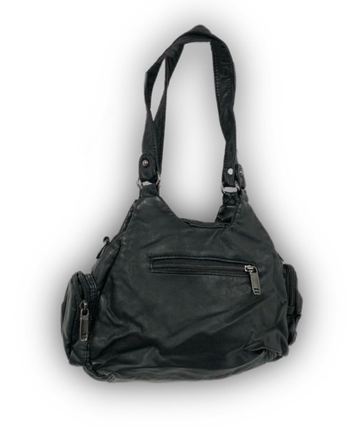 XU(エックスユー)の「【Never mind the XU】heart mini hand bag shoulder bag / 【ネバーマインド ザ エックスユー】ハートミニハンドバッグショルダーバッグ(ハンドバッグ・メンズ・ブラック・ONE SIZE)」の5枚目の写真