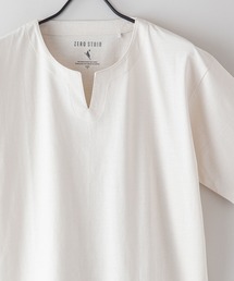汗染みの目立ちにくいTシャツ ゼロステイン ZEROSTAIN 撥水性 UVカット スラブキーネックTシャツ