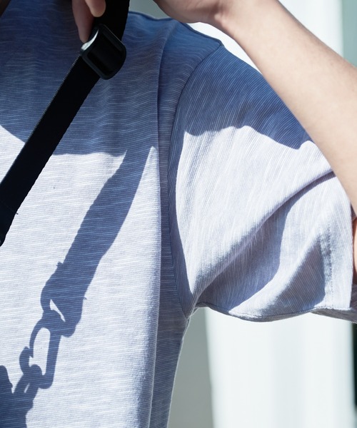 LB/S （エルビーエス）の「汗染みの目立ちにくいTシャツ ゼロステイン ZEROSTAIN 撥水性　UVカット スラブキーネックTシャツ（Tシャツ/カットソー・メンズ・ブラック/ネイビー/スミクロ/アイボリー/グレー/ブラウン・SMALL/MEDIUM/LARGE/X-LARGE）」の12枚目の写真