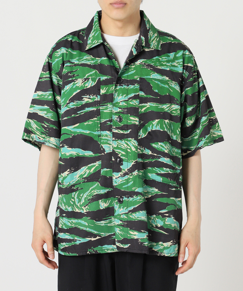 JOURNAL STANDARD（ジャーナルスタンダード）の「【TAKE IT】 TIGER CAMO S/S SH（シャツ/ブラウス・メンズ・ブラック/グリーン/オレンジ・MEDIUM/LARGE）」の18枚目の写真