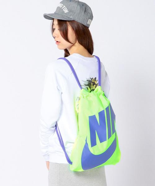 NIKE（ナイキ）の「◆NIKE◆ジムサック/BC NIKE htg GYM SACK（バックパック/リュック・レディース・ブラック/イエロー・フリー）」の8枚目の写真