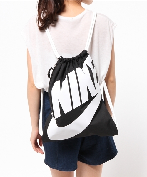 NIKE（ナイキ）の「◆NIKE◆ジムサック/BC NIKE htg GYM SACK（バックパック/リュック・レディース・ブラック/イエロー・フリー）」の3枚目の写真