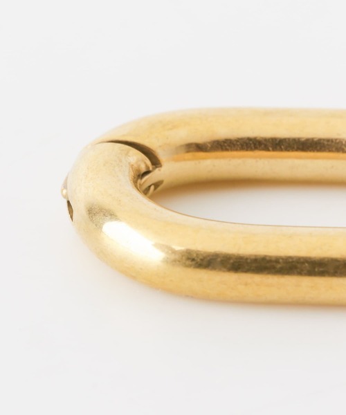 URBAN RESEARCH Sonny Label（アーバンリサーチサニーレーベル）の「サージカルステンレスオーバルフープピアス（ピアス（両耳用）・レディース・ゴールド/シルバー・ONE）」の3枚目の写真