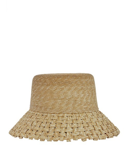Ameri(アメリ)の「GRID BUCKET HAT(ハット・レディース・ベージュ/ブラック・FREE)」の7枚目の写真