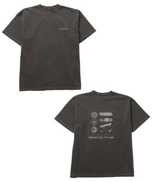 GLAZOS(グラソス)の「製品染め・バックプリントビッグ半袖Tシャツ(Tシャツ/カットソー・キッズ・チャコールグレー/パープル/ホワイト・140cm/150cm/160cm/170cm/130cm)」の12枚目の写真