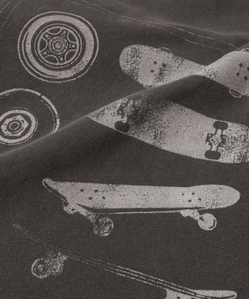 GLAZOS(グラソス)の「製品染め・バックプリントビッグ半袖Tシャツ(Tシャツ/カットソー・キッズ・チャコールグレー/パープル/ホワイト・140cm/150cm/160cm/170cm/130cm)」の13枚目の写真