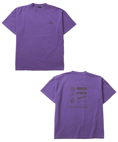 GLAZOS(グラソス)の「製品染め・バックプリントビッグ半袖Tシャツ(Tシャツ/カットソー・キッズ・チャコールグレー/パープル/ホワイト・140cm/150cm/160cm/170cm/130cm)」の14枚目の写真