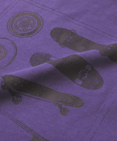 GLAZOS(グラソス)の「製品染め・バックプリントビッグ半袖Tシャツ(Tシャツ/カットソー・キッズ・チャコールグレー/パープル/ホワイト・140cm/150cm/160cm/170cm/130cm)」の15枚目の写真