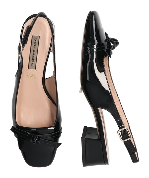 inter-chaussures(インターショシュール)の「【INTER-CHAUSSURES】スクエアトウチャンキーヒールバックバンド(I31203/I1203A)(パンプス・レディース・ベージュ系その他/ブラック系その他・40/36/37/35/38/39)」の6枚目の写真