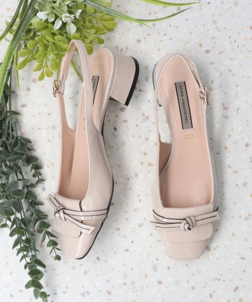 inter-chaussures(インターショシュール)の「【INTER-CHAUSSURES】スクエアトウチャンキーヒールバックバンド(I31203/I1203A)(パンプス・レディース・ベージュ系その他/ブラック系その他・40/36/37/35/38/39)」の7枚目の写真