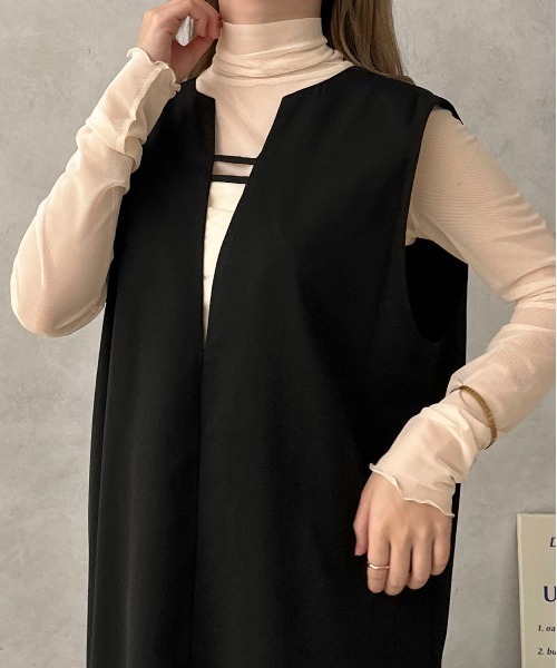 apres jour clair(アプレジュールクレア)の「【apres jour clair】ハイネックシアーインナー【ZOZOTOWN限定アイテム】(Tシャツ/カットソー・レディース・アイボリー/ピンクベージュ/グレー/ブラウン系その他・フリー/X-LARGE)」の8枚目の写真
