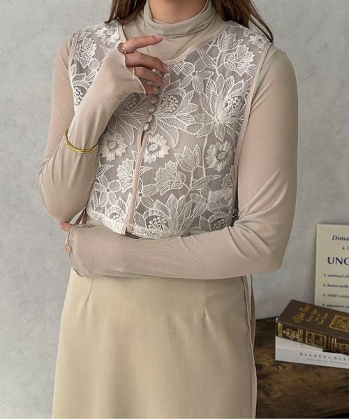 apres jour clair(アプレジュールクレア)の「【apres jour clair】ハイネックシアーインナー【ZOZOTOWN限定アイテム】(Tシャツ/カットソー・レディース・アイボリー/ピンクベージュ/グレー/ブラウン系その他・フリー/X-LARGE)」の10枚目の写真