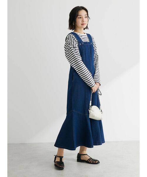 Sugar spoon（シュガースプーン）の「・SUGAR SPOON デニムマーメイドジャンスカ（ジャンパースカート・レディース・ライトインディゴブルー/ワンウォッシュ・FREE）」の20枚目の写真