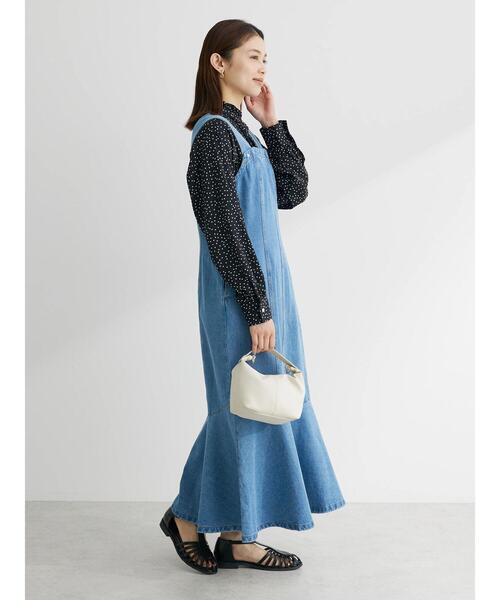 Sugar spoon（シュガースプーン）の「・SUGAR SPOON デニムマーメイドジャンスカ（ジャンパースカート・レディース・ライトインディゴブルー/ワンウォッシュ・FREE）」の7枚目の写真