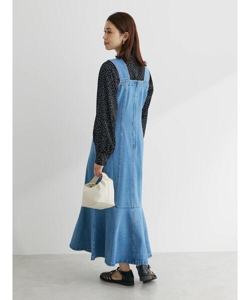 Sugar spoon（シュガースプーン）の「・SUGAR SPOON デニムマーメイドジャンスカ（ジャンパースカート・レディース・ライトインディゴブルー/ワンウォッシュ・FREE）」の22枚目の写真