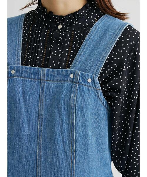 Sugar spoon（シュガースプーン）の「・SUGAR SPOON デニムマーメイドジャンスカ（ジャンパースカート・レディース・ライトインディゴブルー/ワンウォッシュ・FREE）」の16枚目の写真