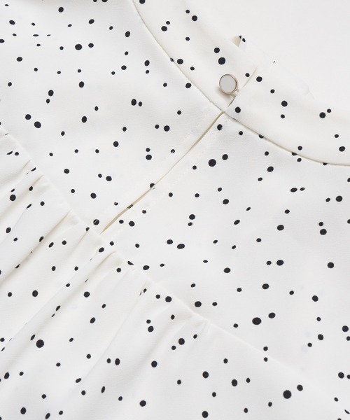 ROPE' PICNIC（ロペピクニック）の「2WAY/ボウタイハーフスリーブブラウス（シャツ/ブラウス・レディース・ライトグレー/ホワイト系その他/ホワイト系その他2/チャコールグレー/ホワイト・38）」の20枚目の写真