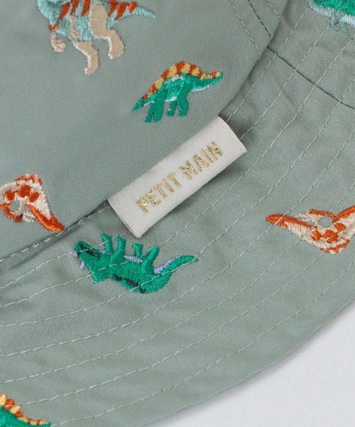 petit main（プティマイン）の「刺しゅうバケットハット（キャップ・キッズ・クリーム/ライトピンク/アイボリー/ネイビー/ライトグリーン/ベージュ/ラベンダー/レッド/ライトベージュ・50cm/52cm/54cm）」の13枚目の写真